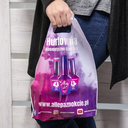 ADVERTISING BAGS 100 PCS. 24 cm x 32.5 cm