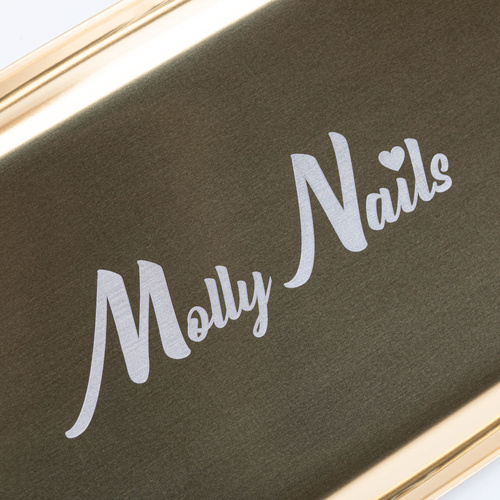 Metalowa tacka na narzędzia Molly Nails złota