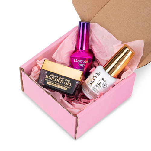 PRO MATCH SYSTEM 2+1 Coffee Blush: 2x żele 15g: SelfLeveling&Gel in bottle+Doctor Top 10g GRATIS
