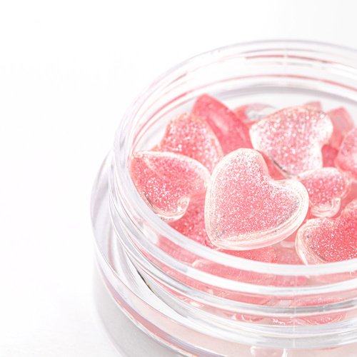 Décoration pour ongles en forme de cœur 3D Molly Nails n° 3, 40 pièces