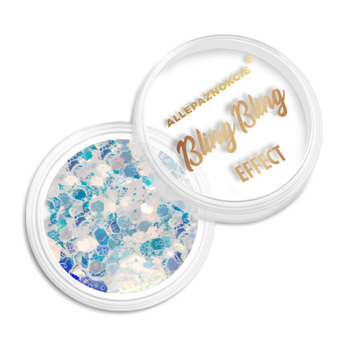 Polvo para uñas Bling Bling Effect Allepaznokcie 1 g N.º 08