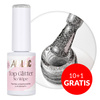 10+1gratis Top Glitter no wipe AlleLac Silver Glow HEMA/Di-HEMA Free 7g