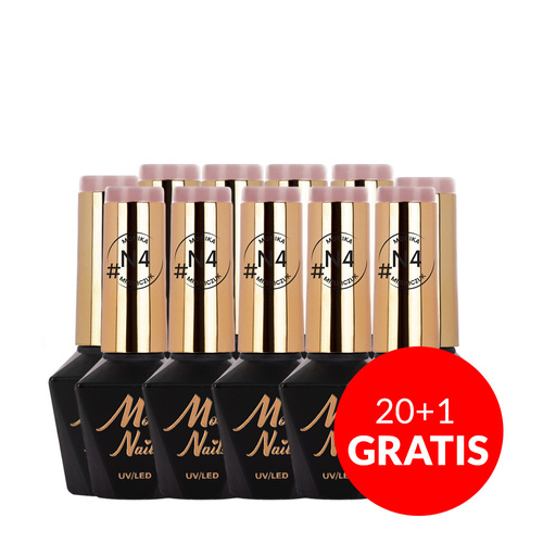 20+1 free Molly Nails Natural hybrid nail polish by Monika Mielniczuk HEMA/Di-HEMA free 8g No. N4