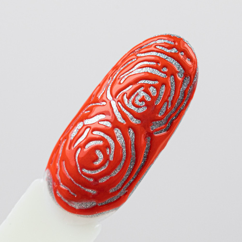 10 + 1 gratuit Creative Flow Color Gel  - gel créatif pour NailArt permettant de réaliser des motifs fondants et délicats Molly Nails Red, sans HEMA/Di-HEMA, 5 g
