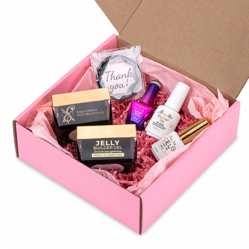 Molly Nails PRO MATCH SYSTEM 4+1 Milky 3 builder gels + base + Doctor Top 15g