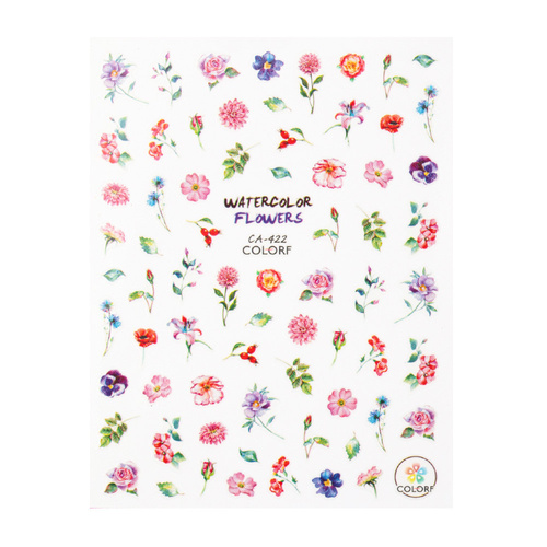 Adhesivos para uñas con motivos florales CA-422