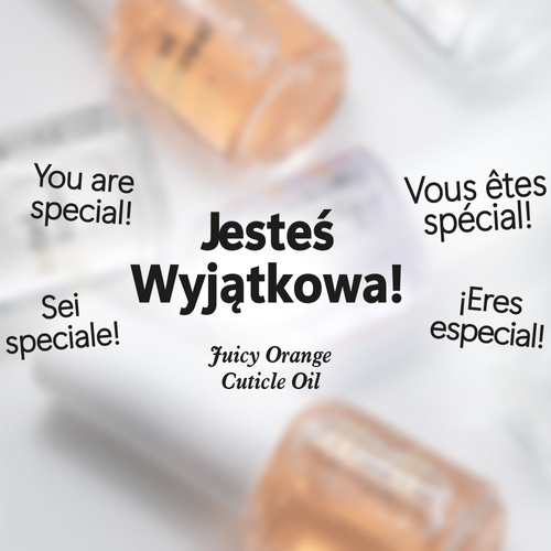 Oliwka okazjonalna do skórek i paznokci o zapachu Juicy Orange z woreczkiem 5 ml