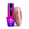 Magnetyczny lakier hybrydowy z efektem kociego oka Cat Eye Foxy Eyes Radiant Brown MollyLac 10g Nr 553