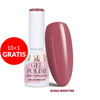 10+1gratis Lakier hybrydowy LED/UV Gel Polish Pinks PI24 Mocha Blush AlleLac HEMA/Di-HEMA Free 6g