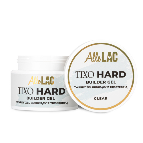 10 + 1 gratis: Gel endurecedor con tixotropía AlleLac Tixo Hard Builder Gel Clear 45 g