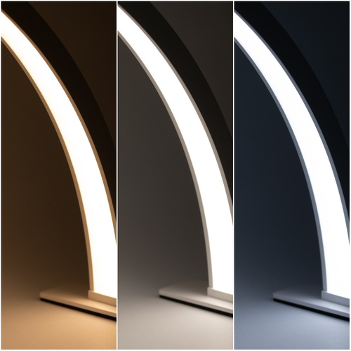 Lampe de maquillage LED en forme d'arc, 35 W, de bureau, sans ombre, blanche, avec strass, taille L, HQ-75X