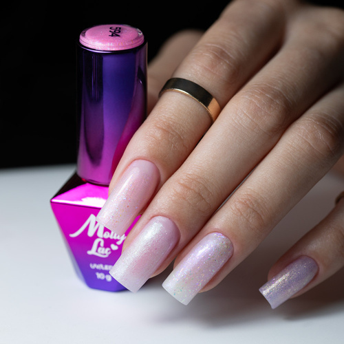 10+1 free MollyLac Mermaid Whispers So Chic! hybrid nail polish! 10g No. 593