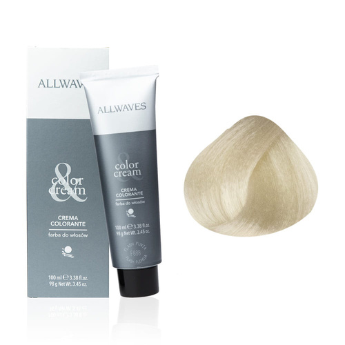 Allwaves Cream Color hair dye, unique platinum blonde 1001, 100 ml
