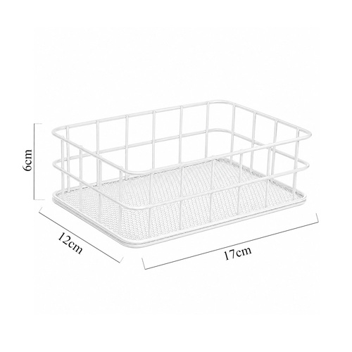 Metalowy organizer koszyk white Nr 3