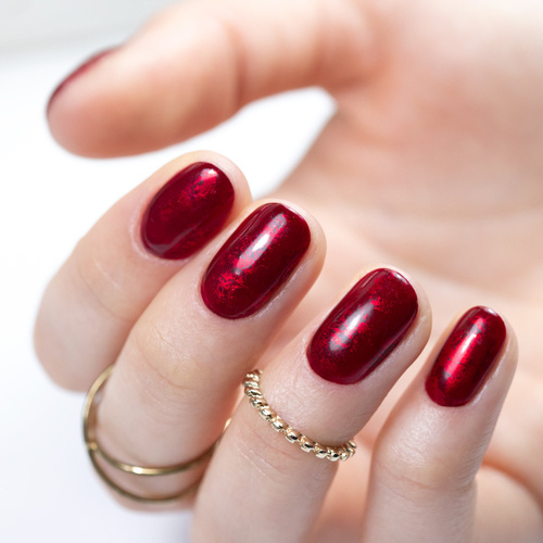 5+1gratis Lakier hybrydowy Molly Nails Glamour Women Red Lips HEMA/Di-HEMA Free 8g Nr 9