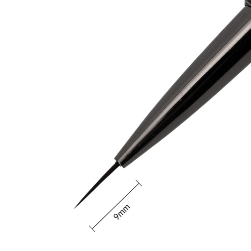 Pincel para decoraciones de 9 mm, metálico, sin marca
