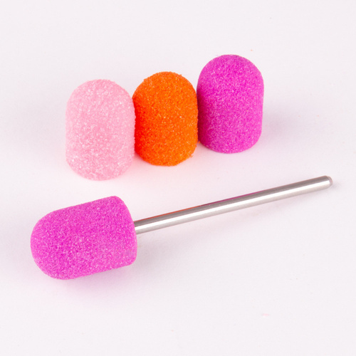 Nośnik trzpień mandrel gumowy na kapturki do pedicure 16 mm