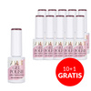 10+1 безкоштовно Гібридний лак LED/UV Gel Polish Browns B6 Dusty Rose AlleLac без HEMA/Di-HEMA 6 г