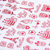 Autocollants pour ongles fins et autocollants de la Saint-Valentin R401 rouges