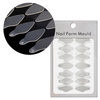Moldes de silicona autoadhesivos para Dual Form, forma ovalada corta ST012-2 MollyLac, 24 unidades.
