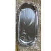 Metalowa tacka na narzędzia No Name owalna srebrna
