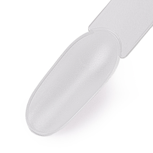 Échantillonneur en forme d'amande sur roue pour gels, vernis hybrides et poudres, transparent, 50 pièces, mat
