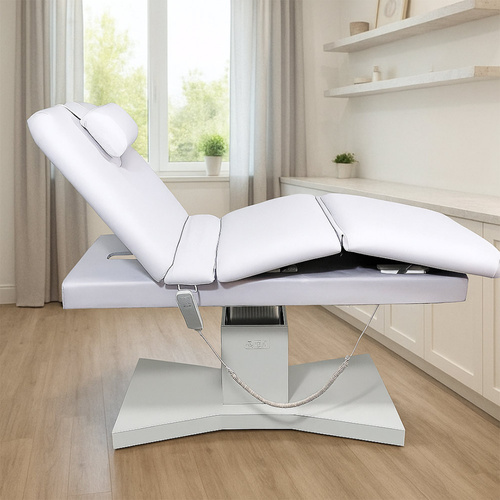 CO Table de soins électrique pour massage ELEGANCE 3 blanche CN00066