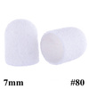 Kapturki do pedicure 7mm gradacja 80 100szt Fabric Podo AlleMed Biały White