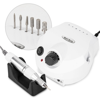 Fresatrice per unghie da 65 W per manicure e pedicure, bianca, modello DMJ-202, 35.000 giri