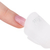 Clips for removing glitter from hybrid gel, transparent, 10 pcs