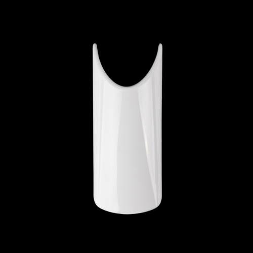 White tips without pockets, size 4, 60 pieces.