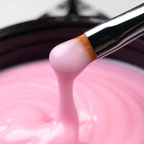 Gel de construction épais et dur Jelly Builder Gel Molly Nails Candy Pink, sans HEMA/Di-HEMA, 15 g