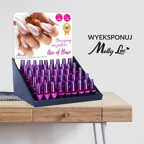Expositor para 45 bases híbridas MollyLac de 10 ml – vacío