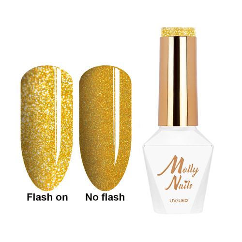 5+1 gratis Smalto ibrido Molly Nails Flashing Lights Neon Caribbean Crush senza HEMA/Di-HEMA 8 g n. 641