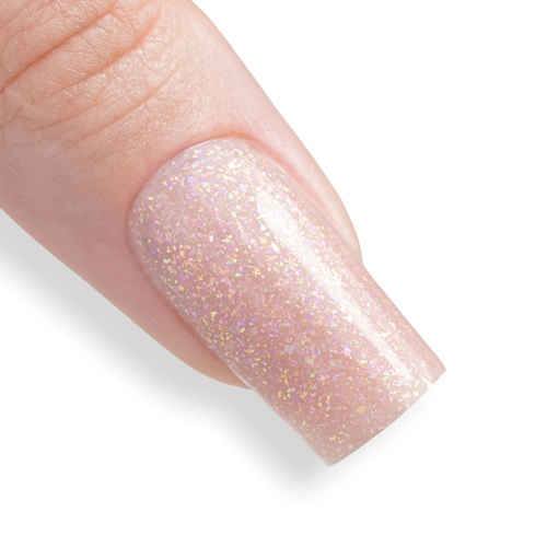 10+1 gratis Gel modellante denso AlleLac Max Smart Builder Gel Control Glitter Nude 45 g