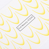 Adesivi ad effetto sfumato per unghie / French / Ombre / Linea del sorriso francese, 33 pezzi, giallo chiaro, STZ44