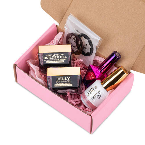 PRO MATCH SYSTEM 3+1 Pink Sorbet: 3x żele 15g: Jelly&SelfLeveling&Gel in bottle+Doctor Top 10g GRATIS