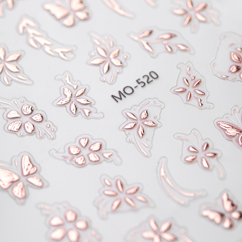 Adesivi per unghie 5D autoadesivi a forma di fiori MO-520 MollyNails