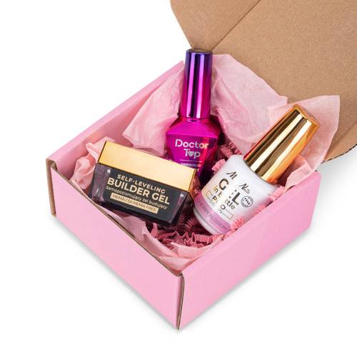Molly Nails PRO MATCH SYSTEM 2+1 Cherry Blossom 2 gel modellanti + Doctor Top 10 g
