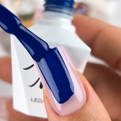 5+1gratis Lakier hybrydowy LED/UV Gel Polish The Trend Edit Nr 306 Deep Navy MollyNails HEMA/Di-HEMA Free 8g+ Wzornik GRATIS