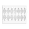 Stampi autoadesivi in silicone per Dual Form, forma ovale corta ST012-2 MollyLac, 24 pezzi