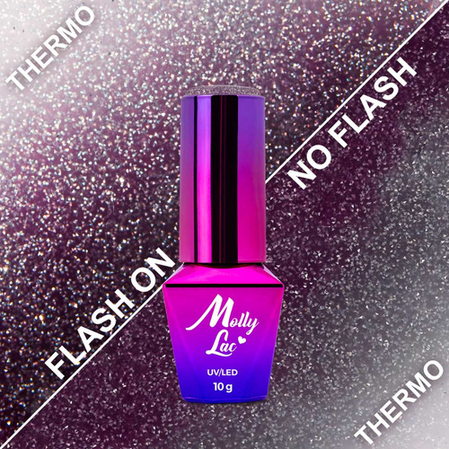 Гібридний лак MollyLac Thermo Flashing Lights Itself 10 г № 694