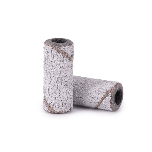 Manicure and pedicure caps, mandrels, abrasive caps, mini cylinder 3 mm, 180 grit, white, 50 pcs.