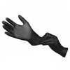 Diamante Disposable Nitrile Diagnostic and Protective Gloves, Size M, Black, 100 pieces