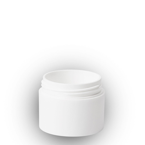 Pot blanc mat 15 ml, fond type 26, PP, isotherme