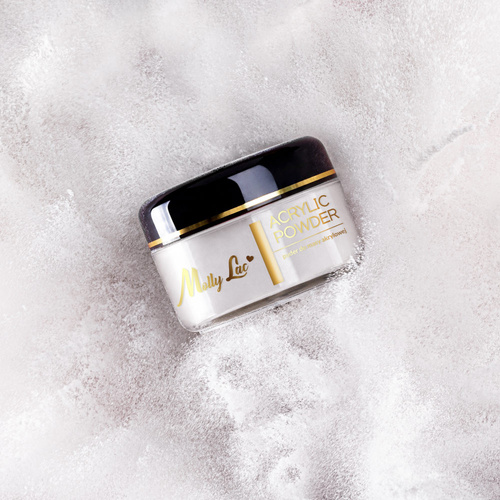 10+1gratis Puder akrylowy do paznokci MollyLac Acrylic Powder Crystal Clear 120 g