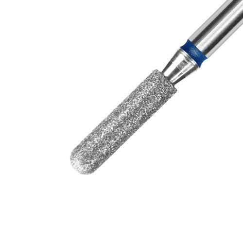 Fresa diamantata a cilindro arrotondato Staleks Pro Expert blu 2,3/8 mm