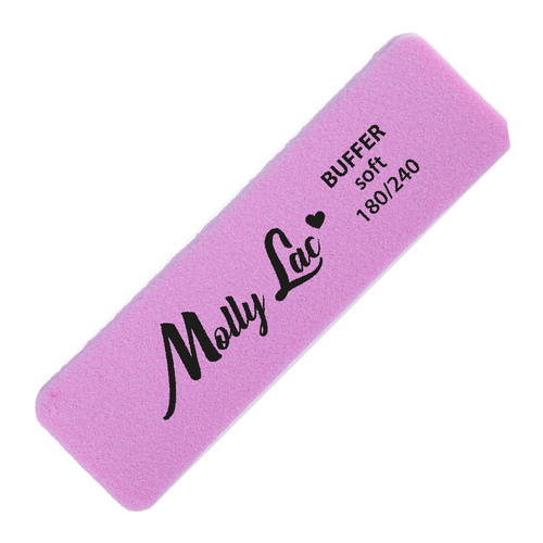 Lucidatrice bifacciale Buffer mini larga Soft 180/240 rosa MollyLac