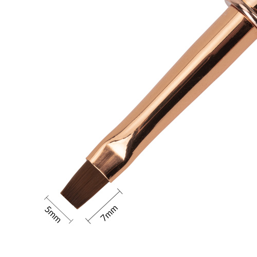AlleLac rose gold square gel brush No. 6