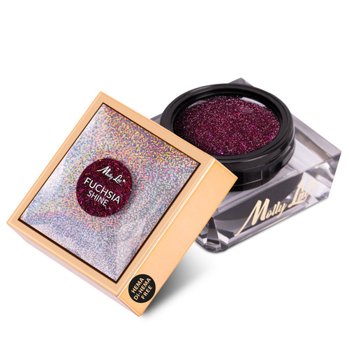 10 + 2 gratis: Shine on you Fuchsia Shine MollyLac HEMA/Di-HEMA-freies Nagellackgel, 50 g